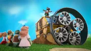 Dottys Onkel Mischmasch hat sich mit der Erfindung einer gigantischen Tunnelbohrmaschine wieder einmal selbst übertroffen.