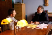 (l-r) Leland Orser as Rev. Daniel Wyler, Vincent D'onofrio as Detective Robert Goren