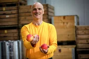Zuhause bei Apfelbauer Karl Schlaffer in Anger in der Südsteiermark.
