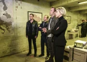 L-R: Harry Langford (Chris Vance), Danny "Danno" Williams (Scott Caan), Steve McGarrett (Alex O'Loughlin) and Klara Slavik (Julia Ubrankovics)