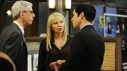 Die Ermittler (v.l.) Sergeant Munch (Richard Belzer), Amanda Rollins (Kelli Giddish) und Nick Amaro (Danny Pino) finden beim Verhör des Sicherheitsmannes heraus, dass dieser sich auf das Opfer gelegt hat, um es vor den Tätern zu schützen. Kann er möglicherweise den Detectives helfen, einen der Täter zu identifizieren?