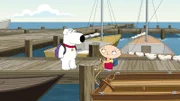 Brian Griffin (l.); Stewie Griffin (r.)