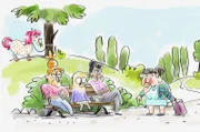 Professor Schnauzbart macht eine Zeitreise in die Vergangenheit und wirft einen Blick auf die Generationsunterschiede ...
