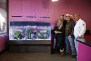 The team is ready to show off Brett's new tank.