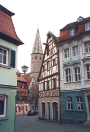 Bad Windsheim: Ort einer Frauendemonstration gegen die Verteidigung der Stadt am 12.04.1945, dem sogenannten "Weibersturm von Bad Windsheim".