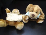 New Haven, CT - Good pup, bad pup - these stuffed animals are used as props in Professor Karen Wynn's experiment that tests for the capacity for compassion in infants.  (photo credit:  NGT/Ben Spaner)