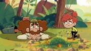 Jonas ist sehr traurig als Taylor, Tommy und Jack beim Superhelden-Spiel versehentlich eine von seinen geliebten Pflanzen zerstören.