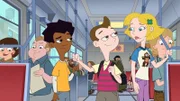 Zack Underwood (voiced by Mekai Curtis), Milo Murphy (voiced by 'Weird Al' Yankovic), Sara Murphy (voiced by Kate Micucci)