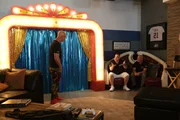 Howie performs for the guys.