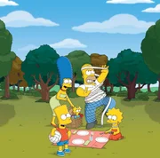 (25. Staffel) - Eine Familie mit ganz besonderem Pfiff: Maggie, Marge, Homer, Bart und Lisa Simpson.