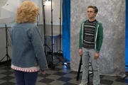 L-R: Beverly Goldberg (Wendi McLendon-Covey) and Adam Goldberg (Sean Giambrone)