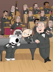 (v.l.n.r.) Brian Griffin; Stewie Griffin; Frank Siantra Jr.
