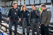 V.l.: Jay Halstead (Jesse Lee Soffer), Antonio Dawson (Jon Seda), Erin Lindsay (Sophia Bush), Hank Voight (Jason Beghe)