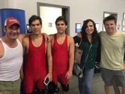 Glukhoy Family photo after a wrestling match.