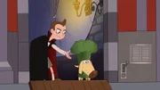 L-R: Milo Murphy (voiced by "Weird Al" Yankovic), Diogee (voiced by Dee Bradley Baker)