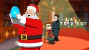 Santa Claus (l.), Steve (2.v.l.)