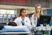 L-R: Dr. Claire Browne (Antonia Thomas) and Dr. Morgan Reznick (Fiona Gubelmann)