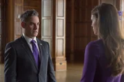 COLONY -- "Somewhere Out there" Episode 202 -- Pictured: (l-r) Adrian Pasdar as Nolan, Amanda Righetti as Maddie