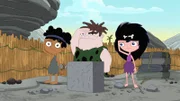L-R: Baljeet Tjinder (voiced by Maulik Pancholy), Buford Van Stomm (voiced by Bobby Gaylor), Isabella Garcia-Shapiro (voiced by Alyson Stoner)