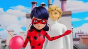 L-R: Ladybug, Adrien Agreste