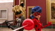 L-R: Cat Noir, Ladybug