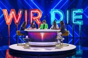 (v.l.n.r.) Carolin Kebekus; David Kebekus;  Jeannine Michaelsen; Motsi Mabuse; Otlile Mabuse