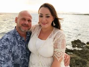 Markus (49, Rohrschlosser) und Crystal (41, Kosmetikerin) aus dem Hunsrück in Palma de Mallorca.