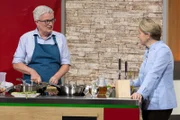 Kandidat Rolf Häßler und Moderatorin Cornelia Poletto
