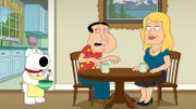 (v.l.n.r.) Brian Griffin; Glenn Quagmire; Ida Quagmire