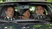 Maresciallo Nino Cecchini (Nino Frassica), Don Matteo (Terence Hill), Capitano Flavio Anceschi (Flavio Insinna) (v. l.) Verwendung nur in Verbindung mit der Programmkommunikation. Jede andere Nutzung ist untersagt.