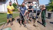 V.l.: Claus, Gunnar, Daniela, Christian mit Tim und Ralf.