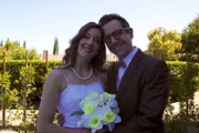 Joan and Dave Shannon on their wedding day.