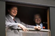 Willy Brandt und Günter Guillaume auf Wahlkampfreise in Bamberg.