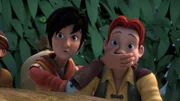Leo und Lollo belauschen Leos Verfolger.