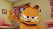 Garfield trägt das Hundehalsband.