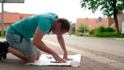 Thilo Tautz auf der Suche nach dem optimalen Weg.