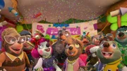 Ganz Maulwurfhausen hat sich ins Zeug gelegt um für Dotty eine Überraschungsparty auf die Beine zu stellen.