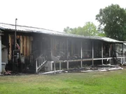 Kanani & M2's house, aftermath of fire.