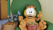Garfield freut sich, denn gleich kommt die Maus.