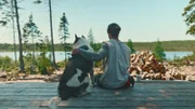 Matty looks out onto his beautiful lake.