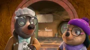 Dotty hat eine vorübergehende Bleibe für ihren Onkel Mischmasch gefunden. Er kann bei Moley im Haus unterkommen.