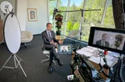 Christian Kern (Bundeskanzler 2016-2017, SPÖ) beim Interview.