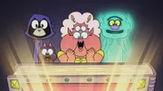 v.li.: Raven, Cat, Nana, Hank