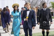 L-R: Desi Nguyen (Levy Tran), Angus MacGyver (Lucas Till), Russ Taylor (Henry Ian Cusick)