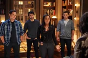 Von links: Asher Millstone (Matt McGorry), Connor Walsh (Jack Falahee), Michaela Pratt (Aja Naomi King) und Oliver Hampton (Conrad Ricamora)