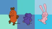 Maus, Elefant und Hase feiern!