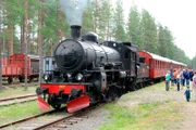 Dampflok 1037 nach der Aufarbeitung in neuem "Glanz".