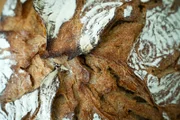 Ein Sauerteigbrot während der Dreharbeiten für ServusTVs "Terra Mater Wissen Episode 7".