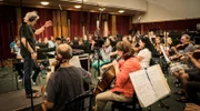 Making of Recording Musik: Komponist und Dirigent David Mitcham mit Janáček Philharmonie Ostrava.