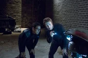 COLONY -- "Company Man" Episode 205 -- Pictured: (l-r) Victor Rasuk as BB, Charlie Bewley as Eckhart -- (Photo by: Isabella Vosmikova/USA Network)